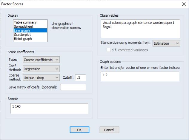 Eviews Help Estimating Scores