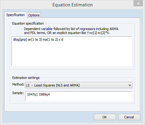 ARFIMA Estimation